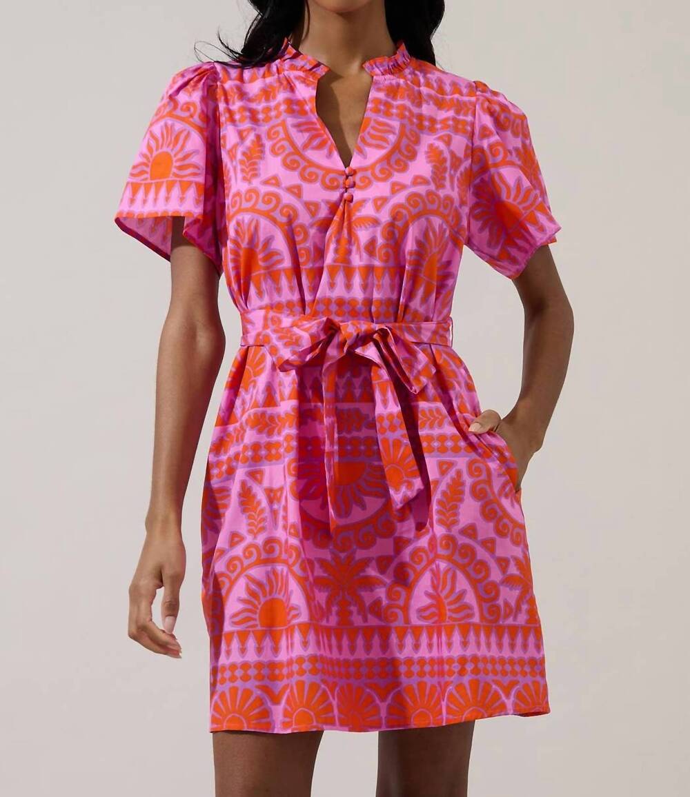 NEW SUGARLIPS women's tarie ema shift mini dress in tropical